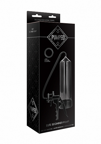 POMPKA do Powiększania Penisa SPUST PISTOLETOWY - Elite Beginner Pump - Black
