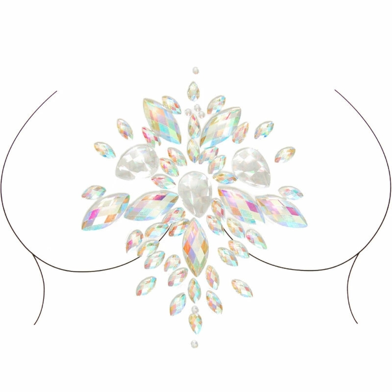 Leg Avenue Celestial Body Jewels opalizujące naklejki na ciało, komplet ozdób wielokrotnego użytku