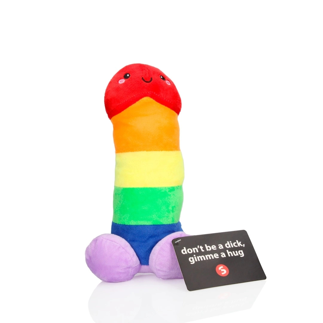 Shots S-Line Maskotka Pluszowa 30 cm – beżowa, dekoracyjna przytulanka, prezent dla dorosłych