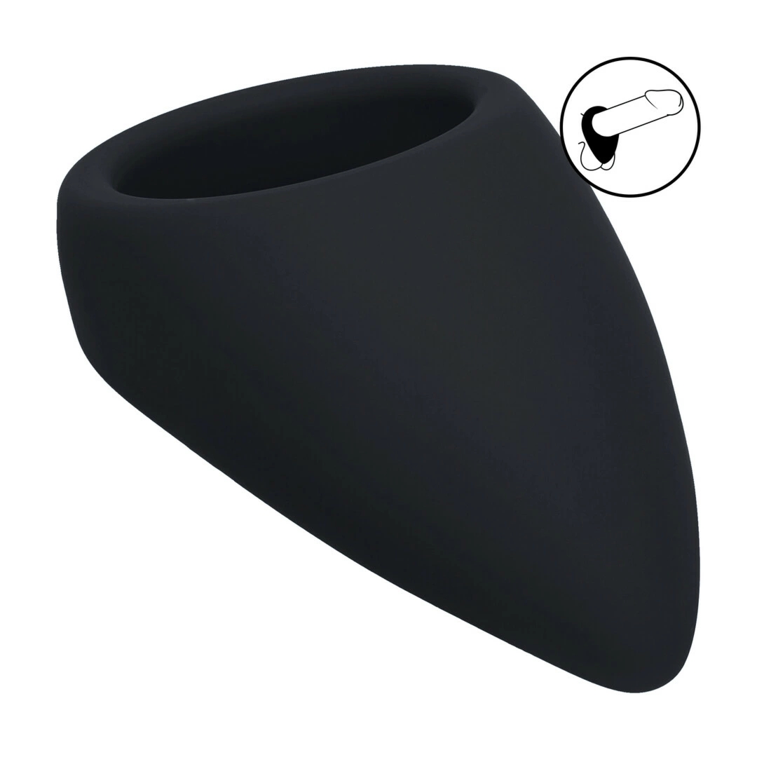 LEVELZ pierścień silikonowy Teardrop czarny, ergonomiczny kształt i opakowanie clamshell