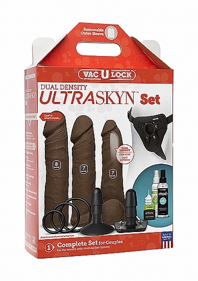 Zestaw Do Zabaw Erotycznych 1051-07-BX - Dual Density ULTRASKYN Set - Chocolate