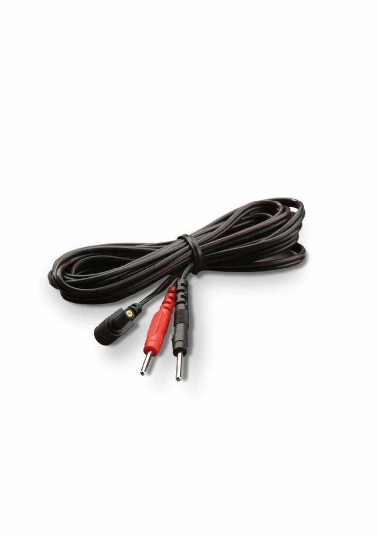 Mystim Lead Wires for Electrodes przewód 2 mm do urządzeń E-stim, kompatybilny, czarny
