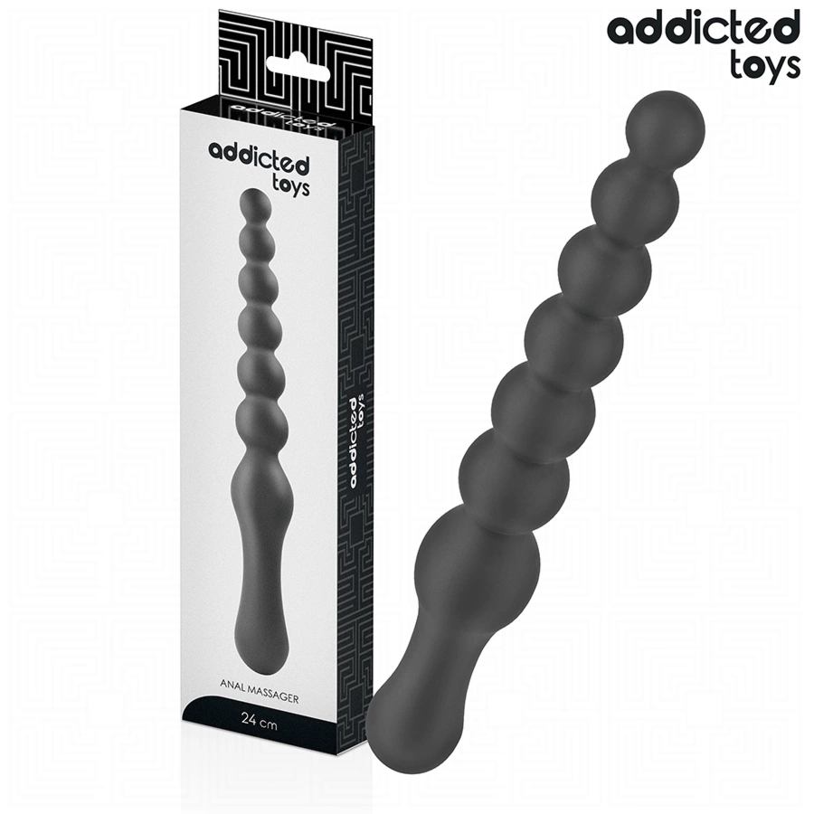 Addicted Toys masażer analny 24 cm z silikonu medycznego, progresywny, szeroka podstawa