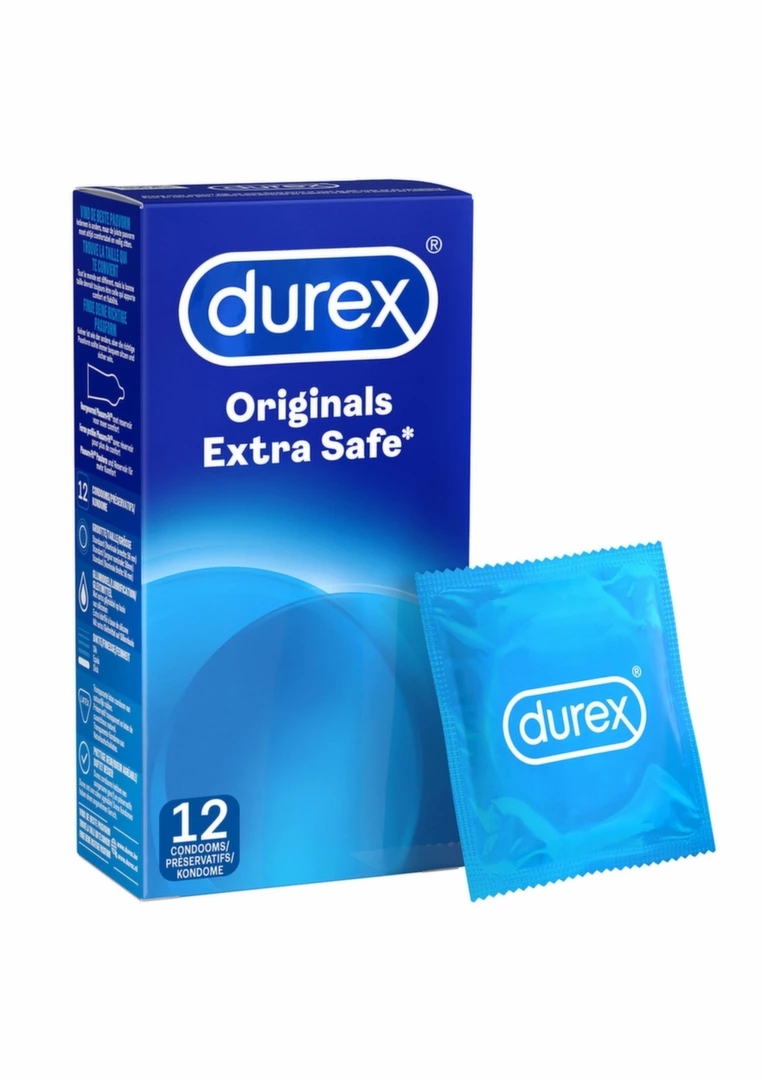 Durex Extra Safe 6 szt. – prezerwatywy grubsze, dodatkowe nawilżenie, anatomiczny system 56mm