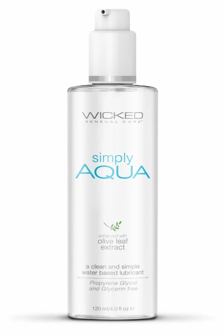 Wicked Simply Aqua Lubricant 120ml – wodny żel nawilżający, wegański, bez gliceryny