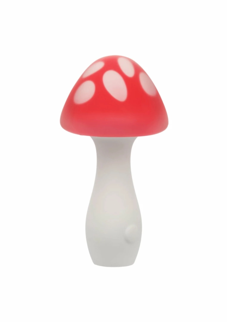 CalExotics Naughty Bits Muff Shroom Playful Massager mini masażer 10 trybów, fioletowy, silikon medyczny