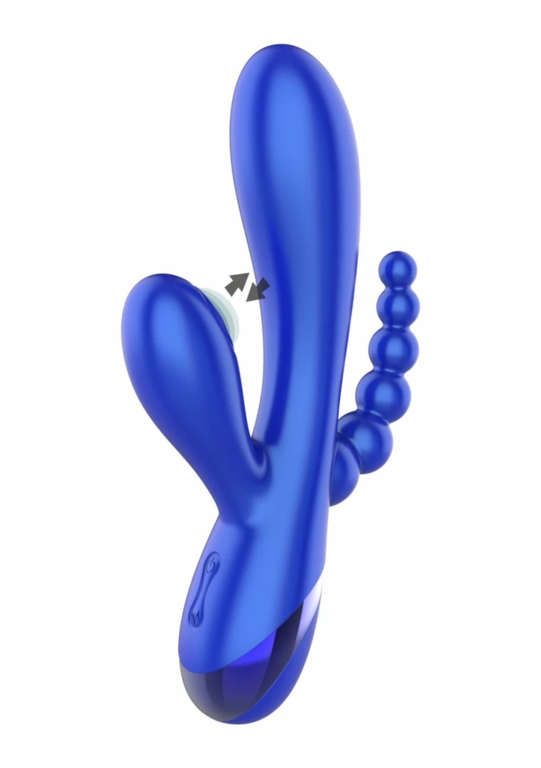 Xocoon Triple Love Vibrator – silikonowy, potrojna stymulacja, elastyczny, czarny