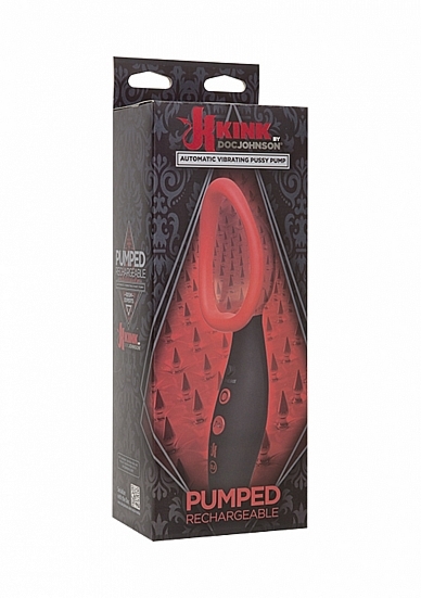 WIBRUJĄCA POMPKA DO WAGINY- CZARNA 2408-01-BX - Pumped - Rechargeable Vibrating Sucking Vagina Pump - Black