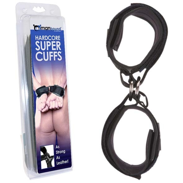 SexShop - Manbound Hardcore Super Cuffs – Mocne, wytrzymałe kajdanki męskie - online