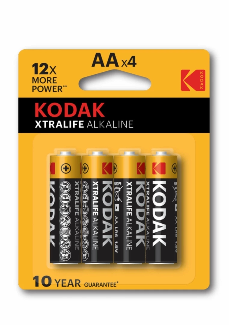 Kodak XTRALIFE Alk AA 20x4 zestaw 80 baterii alkalicznych, długotrwała energia