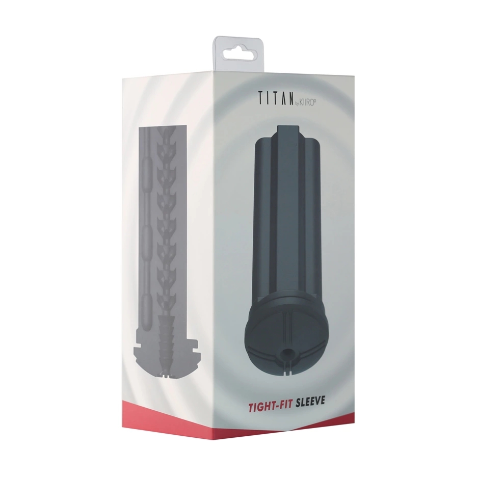 Kiiroo Titan Tight Fit – czarny wkład anatomiczny z teksturą, wymienny do modelu Titan