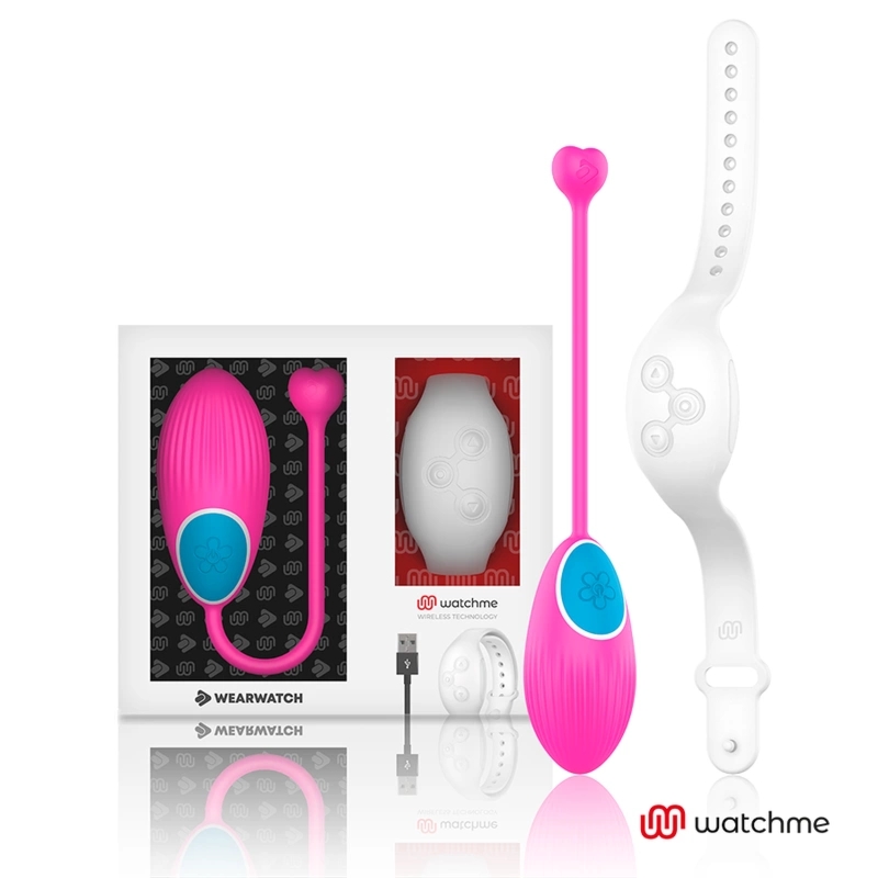 WEARWATCH Egg Fuksja – Pilot Zegarek WATCHME, 7 Trybów, silikon medyczny, wodoodporny