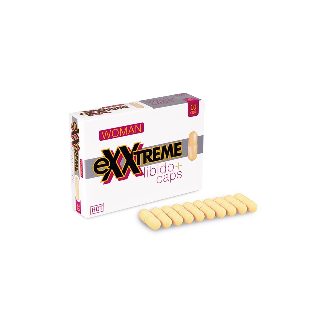 HOT eXXtreme Libido Caps dla kobiet 10 kapsułek, ekstrakt z kardamonu i guarany