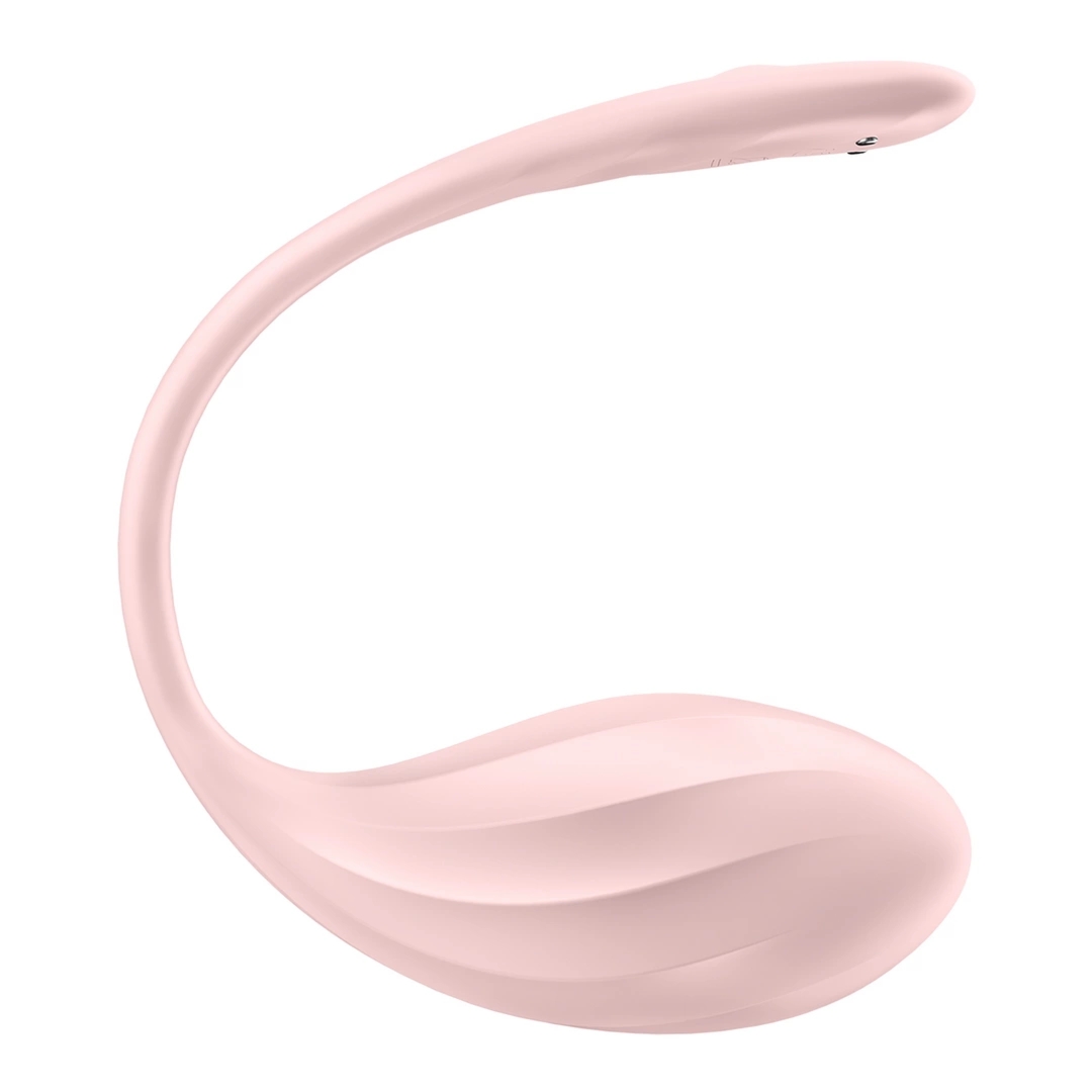Satisfyer Ribbed Petal Connect – model do noszenia z pilotem, aplikacją i elastycznym przewodem