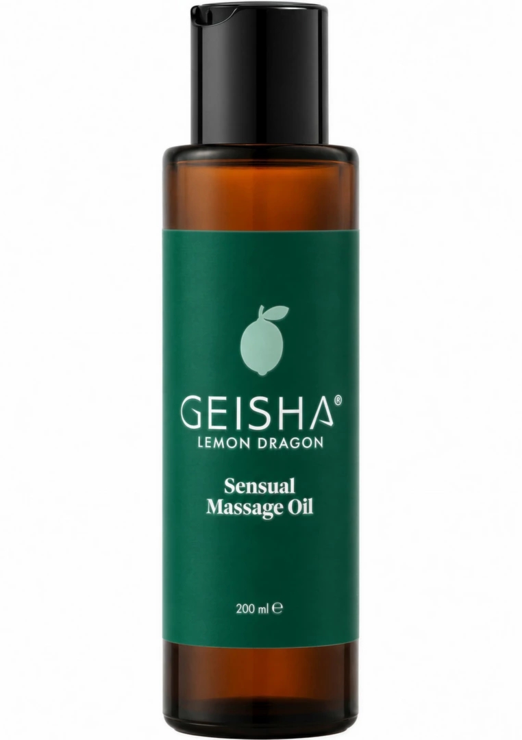 GEISHA Sensual Massage Oil 200 ml olejek do masażu, nawilżający, 4 warianty zapachowe