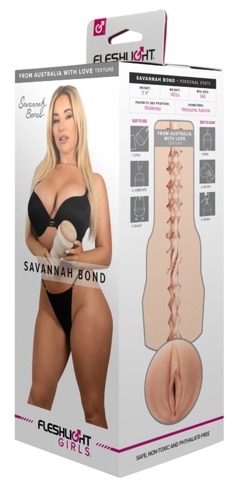 Fleshlight Girls – Savannah Bond model intymny z anatomiczną strukturą SuperSkin