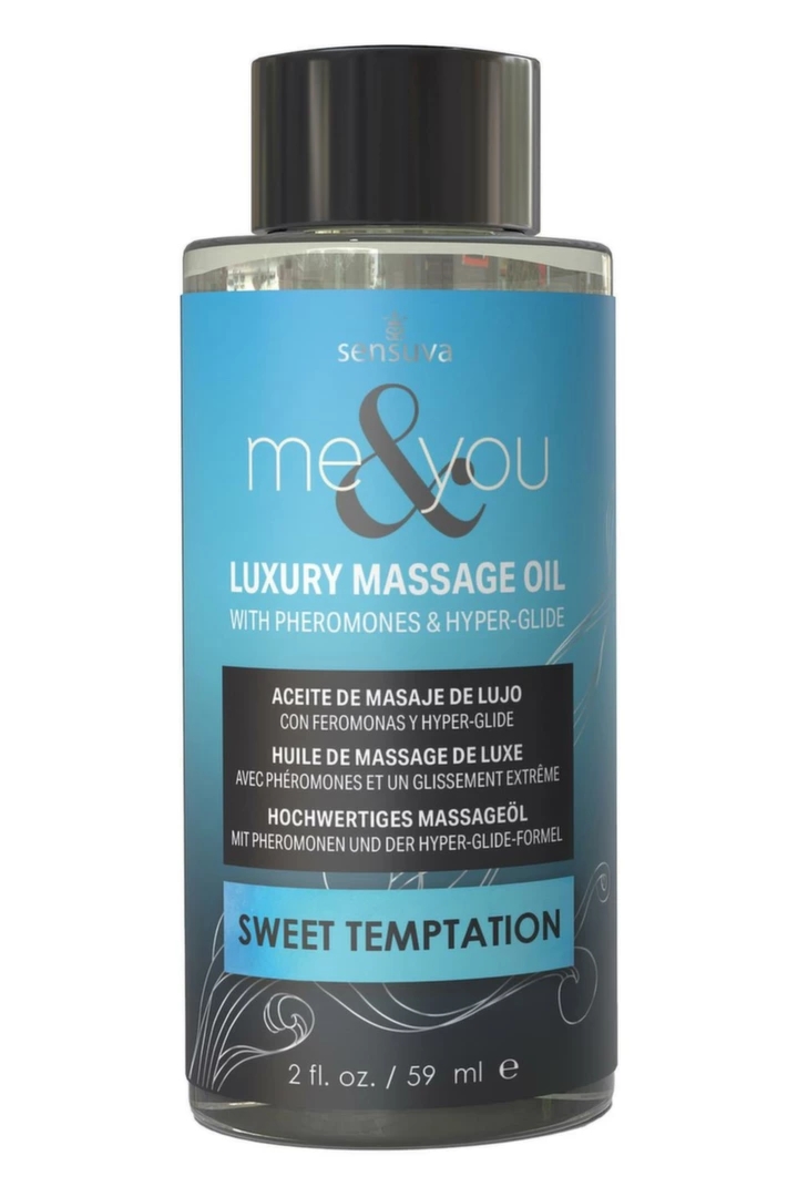 Sensuva Me & You Olejek do masażu Sweet Temptation 59ml, system hyper-glide, słodki zapach