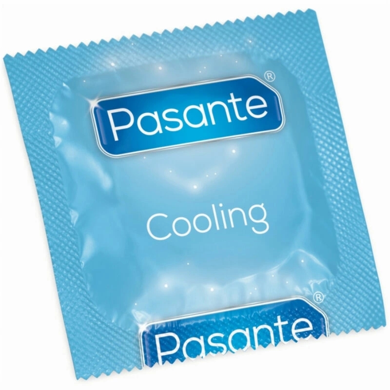 Pasante Cooling Sensation 144 szt. prezerwatywy chłodzące, prążkowana powierzchnia