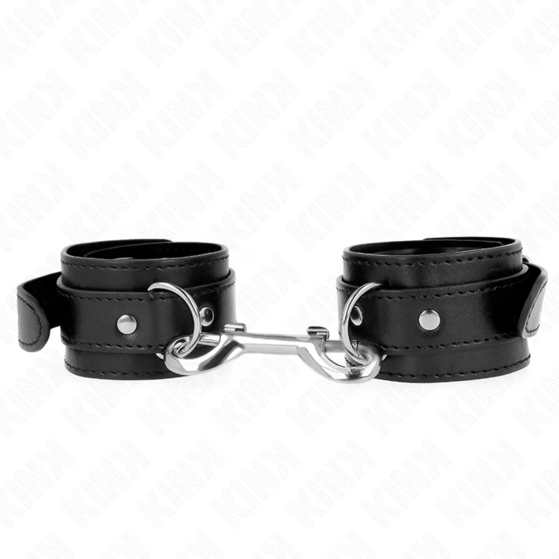 KINK Pasek na Nadgarstek Czarny z Nitami, Regulowany 17-28 cm x 5 cm
