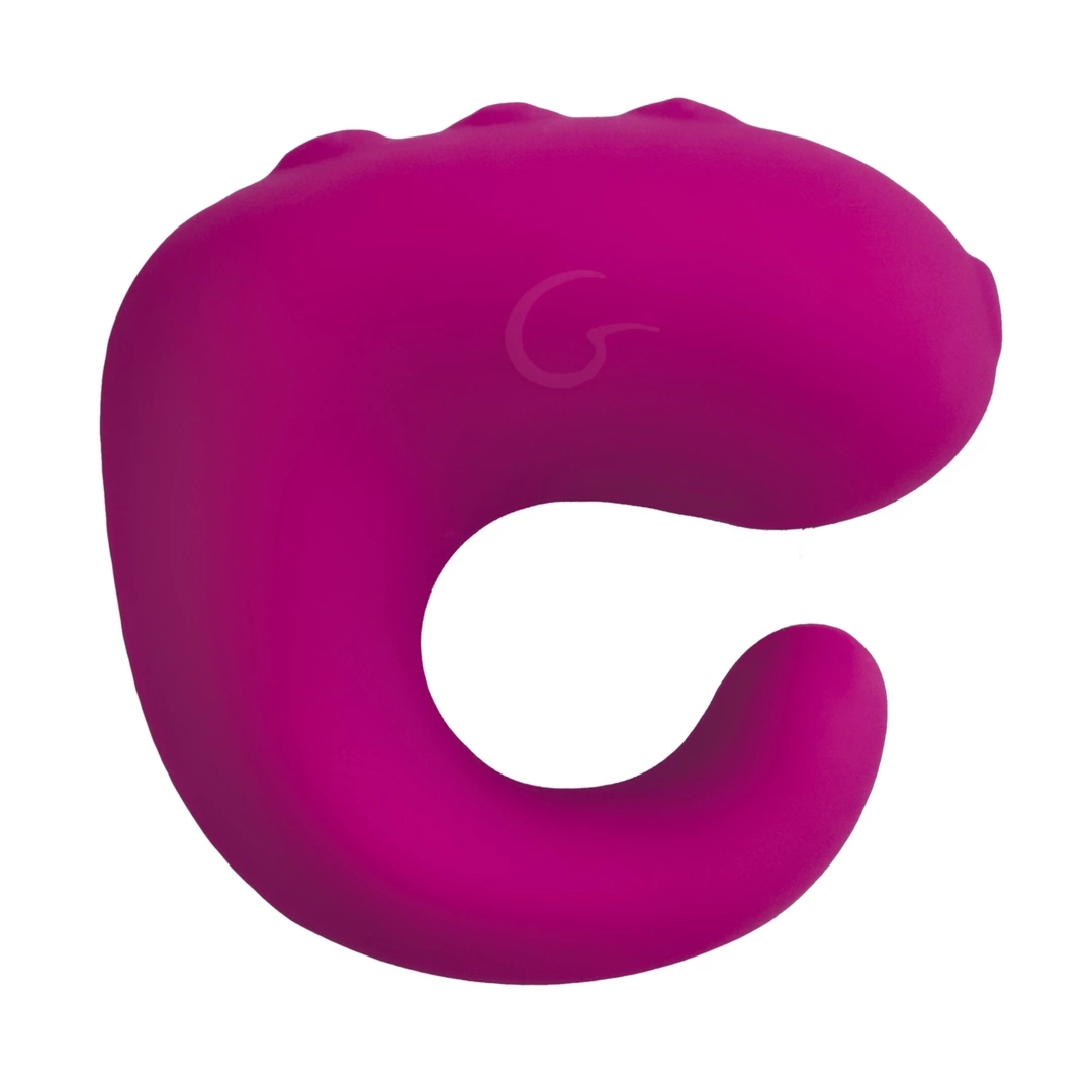 Gvibe Gring XL - silikonowy pierścień z silnikiem wibracyjnym, czarny, wodoodporny