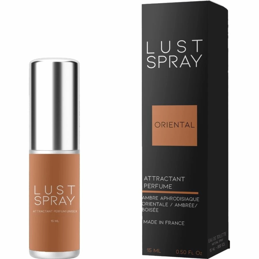 RUF Lust Spray Unisex – orientalna woda toaletowa 15ml, bursztyn i oud, kompaktowy flakon