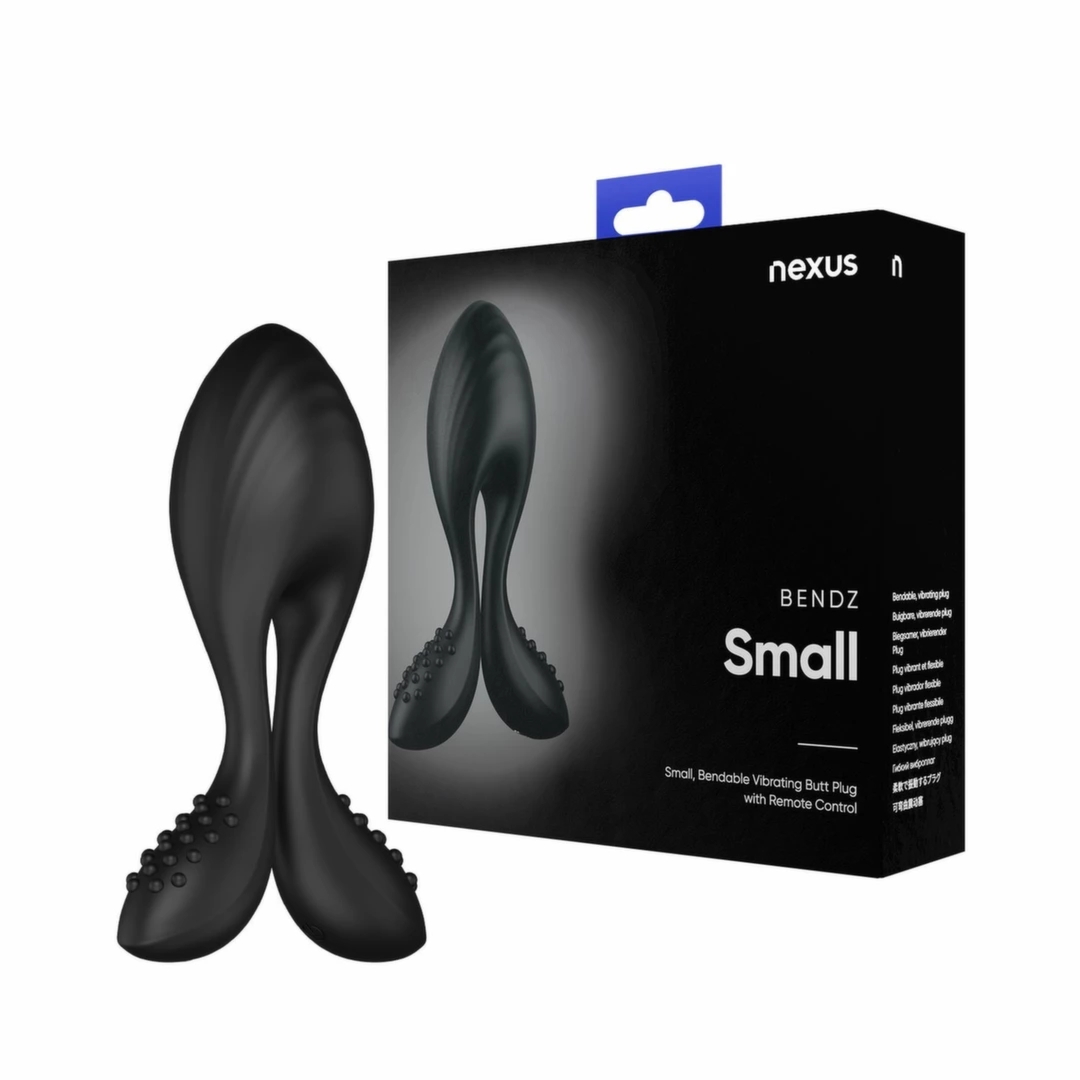 Nexus Bendz Small wibrująca zatyczka analna, regulacja kształtu, wodoodporna, czarna