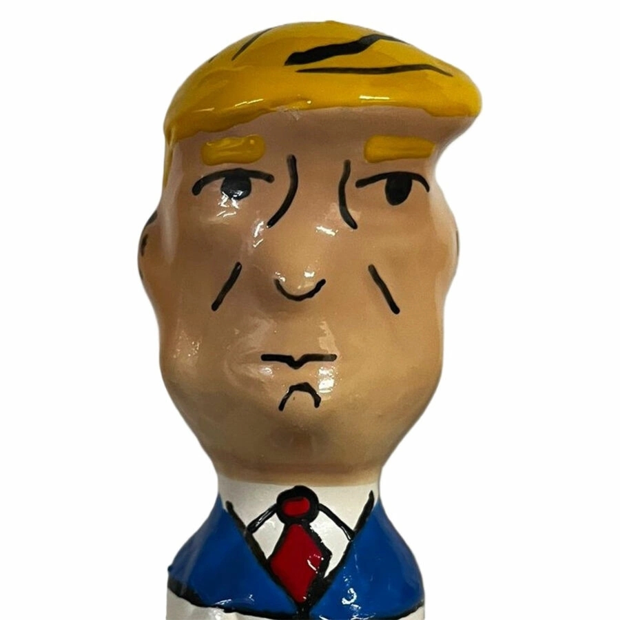 Condomerie Grumpy Trump XL artystyczny model prezerwatywy ręcznie malowany, dekoracyjny