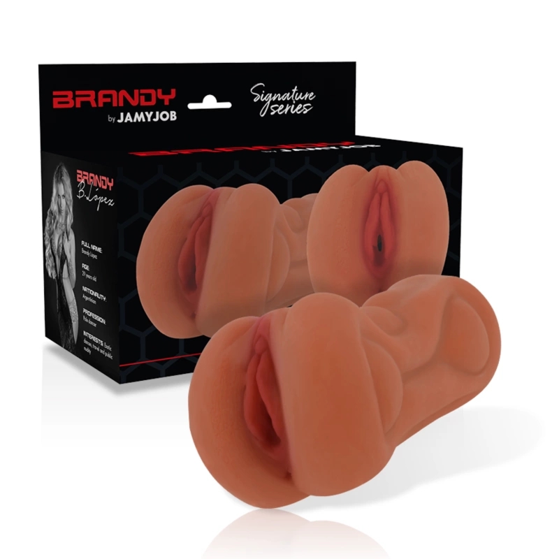 Jamyjob Signature Brandy – kompaktowa maszyna intymna TPR, anatomiczny model z wyjmowanym rękawem