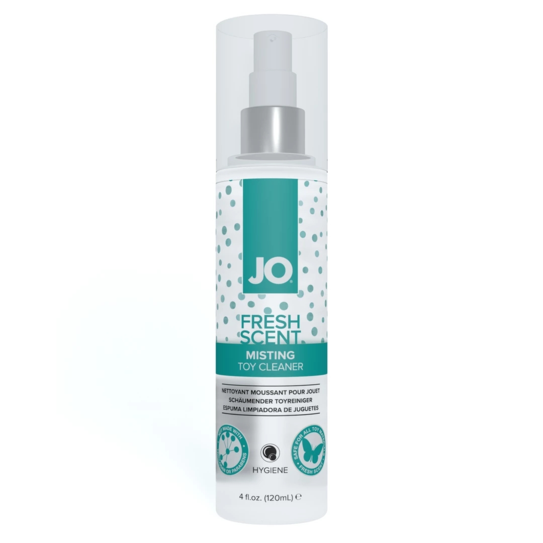 JO Misting Toy Cleaner – spray do czyszczenia akcesoriów, bezalkoholowy, 120 ml