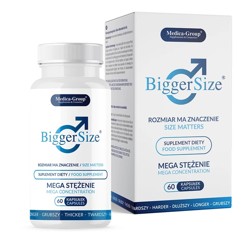 Medica-Group BiggerSize 60 kapsułek – suplement dla mężczyzn, maca, buzdyganek, L-arginina