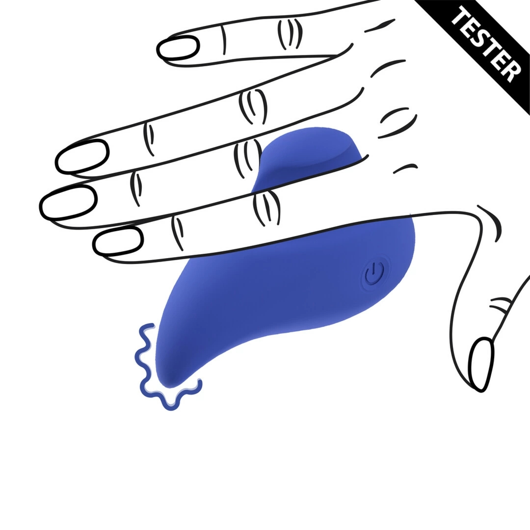 Loveline Ergo Grip Lay On Massager Blue Tester – kompaktowy masażer ergonomiczny