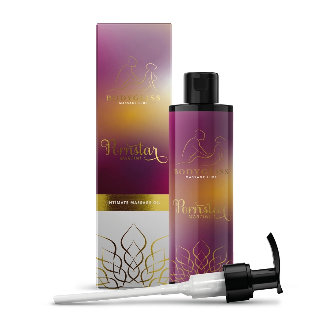 BodyGliss Olejek do masażu 150ml – aromat Pornstar Martini, tropikalny, nietłusta formuła