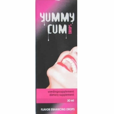 Cobeco Yummy Cum Drops – Krople wspierające objętość i smak, 30 ml, ekstrakty roślinne