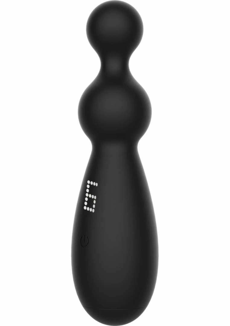 Hidden Desire Extreme Twin Thrill Anal Vibrator silikonowy, wielofunkcyjny, czarny, medyczny