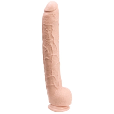 Doc Johnson Rambone Black 38 cm model z przyssawką i anatomiczną podstawą PVC