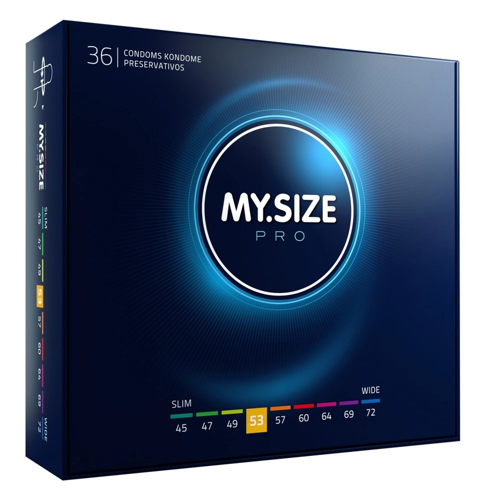 MY.SIZE PRO 53 mm 36 szt. – prezerwatywy Vytex ultracienkie, bezzapachowe