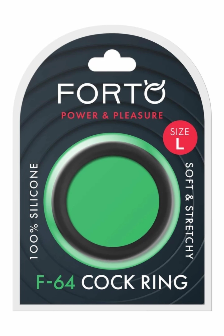 FORTO F-64 Pierścień szeroki silikonowy Large 50mm czarny, elastyczny, anatomiczny