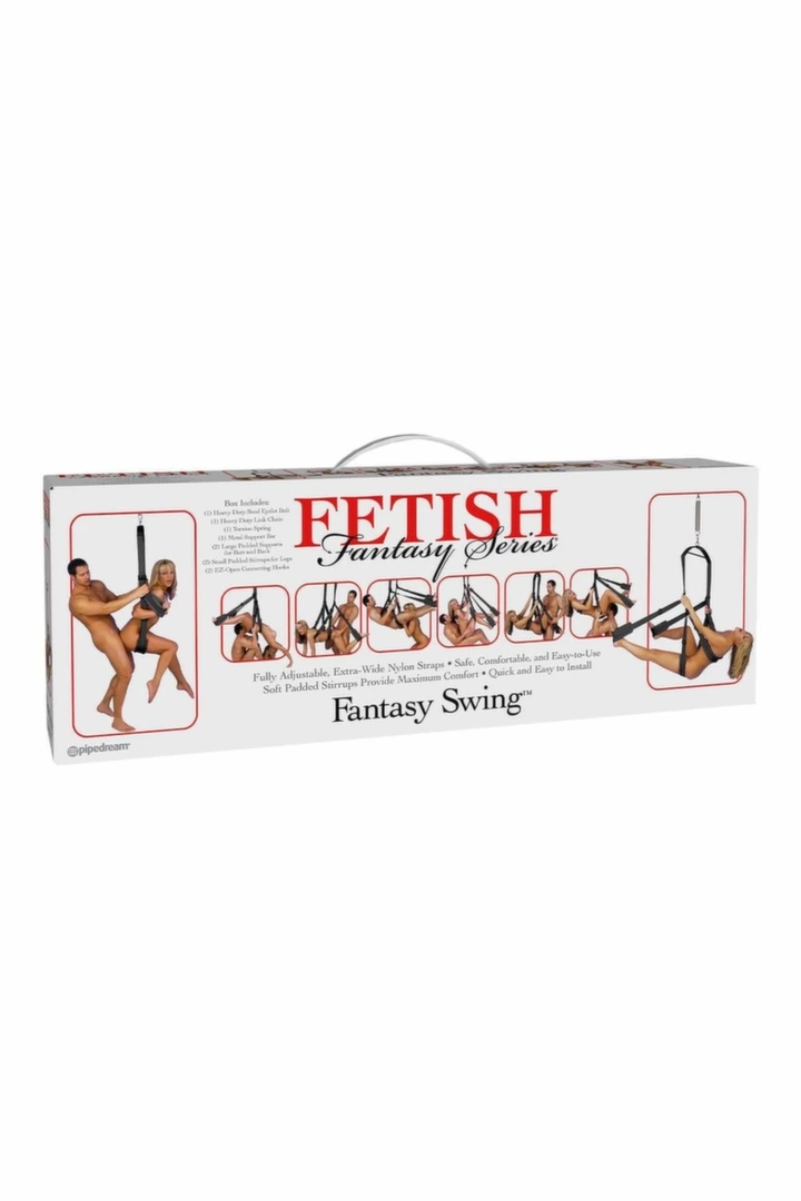Fetish Fantasy Series Fantasy Swing wytrzymała huśtawka z regulacją, montaż do sufitu lub drzwi