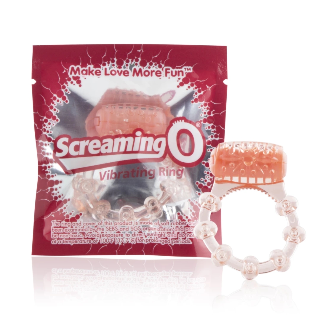 The Screaming O Vibrating Ring – silikonowy pierścień wibrujący, jednorazowy, wypustki