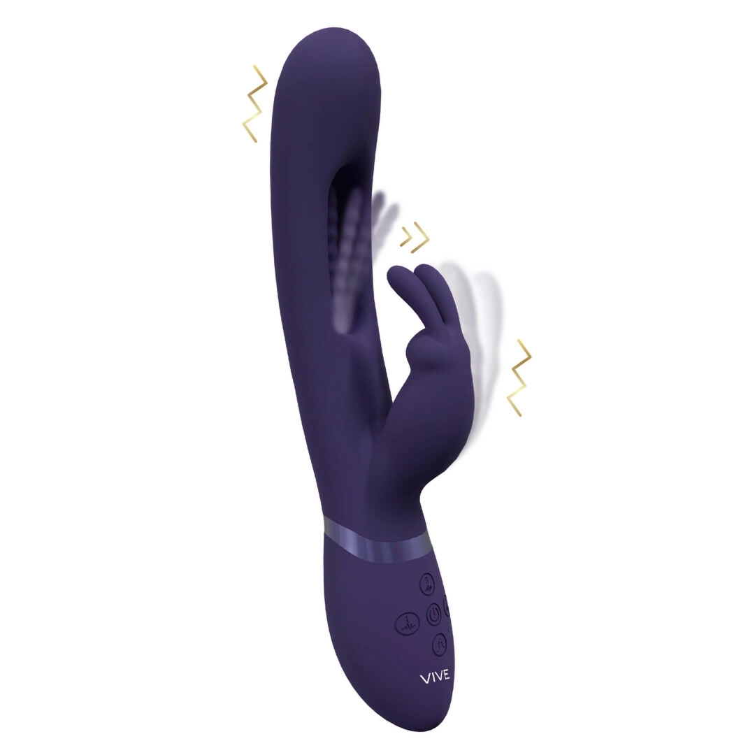 VIVE MIKA Flapping Tongue Rabbit – różowy model 3-silnikowy, wodoodporny IPX6