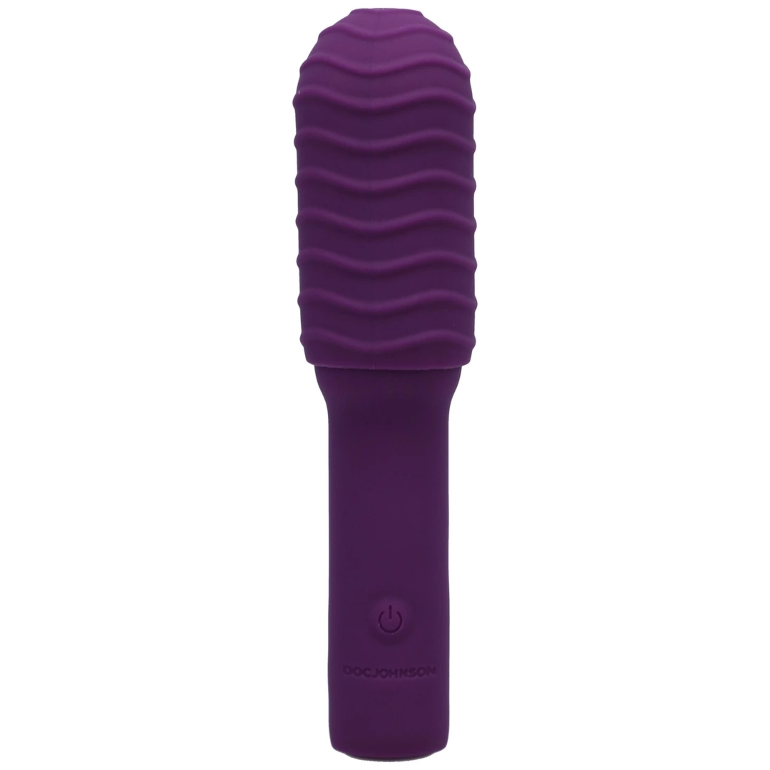 Doc Johnson Pocket Rocket Elite Mini 10 cm silikonowy model z teksturowaną nakładką, rożowy