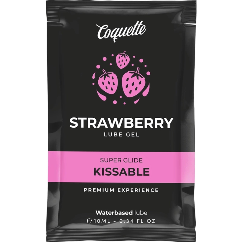 Coquette Chic Desire lubrykant wodny truskawkowy 10ml, mini opakowanie, podróżny