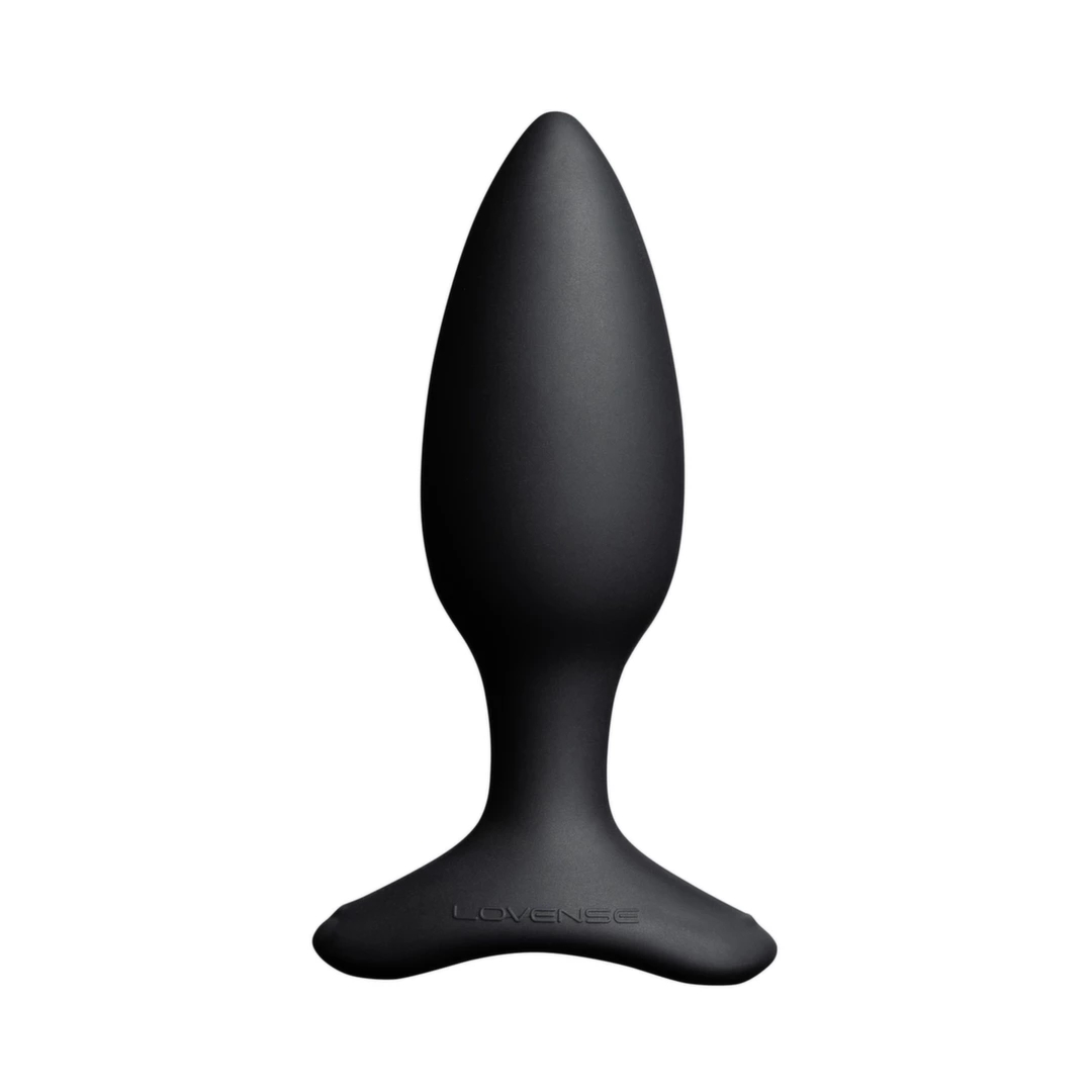 Lovense Hush 2 S 38mm – Wtyczka anatomiczna Bluetooth, silikonowa, czarna, aplikacja