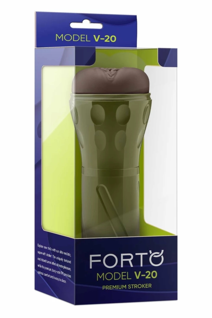 FORTO MODEL V-20 Stroker Dark – maszyna intymna, regulacja siły ssania, anatomiczna powierzchnia