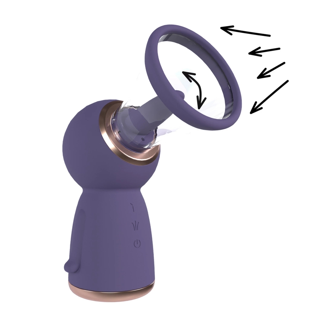 Shots Exquisite Purple – system prożniowy do pielęgnacji biustu i intymnych, USB