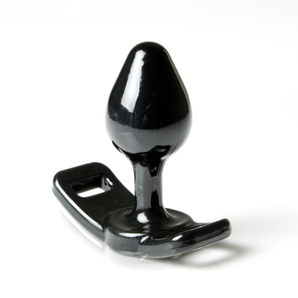 SexShop - Plug analny - Perfect Fit Strap On Butt Plug Small Black czarny - online