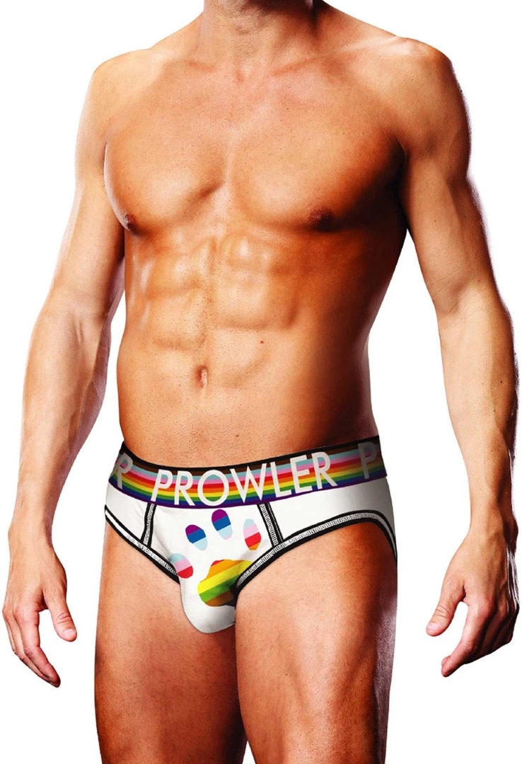 Prowler Majtki męskie XL na pasku, otwarty tył, Progress Pride, elastyczny materiał