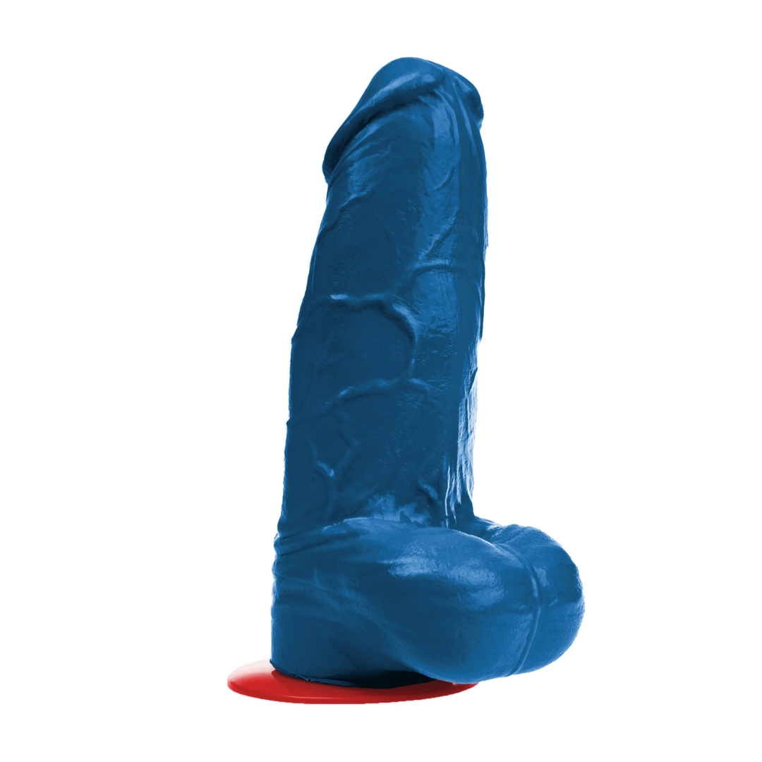 Fuck & Fist Freyr XL model niebieski 21 cm – anatomiczny element PVC z przyssawką