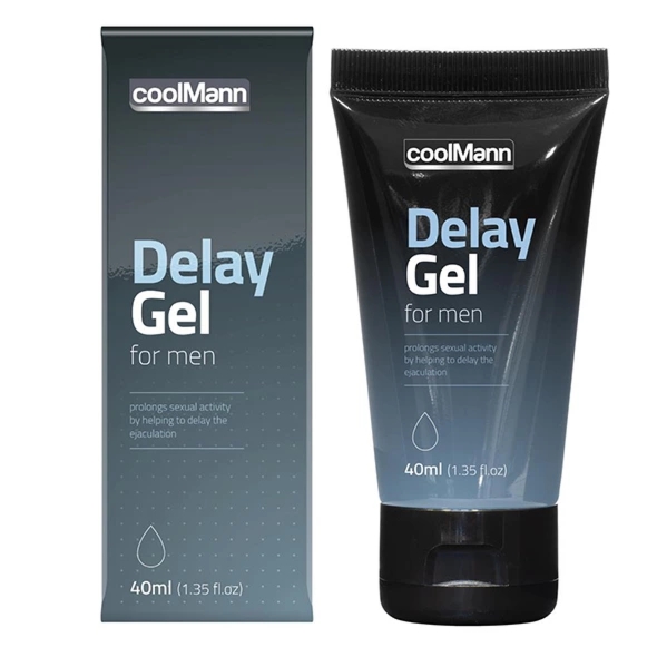 CoolMann Delay Gel 40 ml – żel opóźniający, neutralny, kompatybilny z prezerwatywami, lekka konsystencja