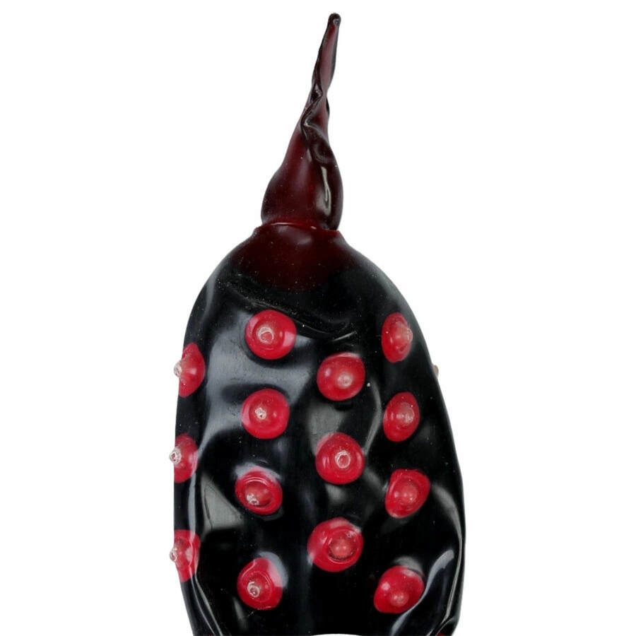 Condomerie Fakir XL artystyczny model prezerwatywy ręcznie malowany czarny, dekoracyjny